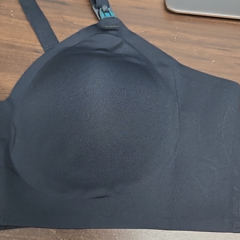 MomCozy Size 3XL Black Women's Wirefree Nursing Bralette - Picture 2 of 10
